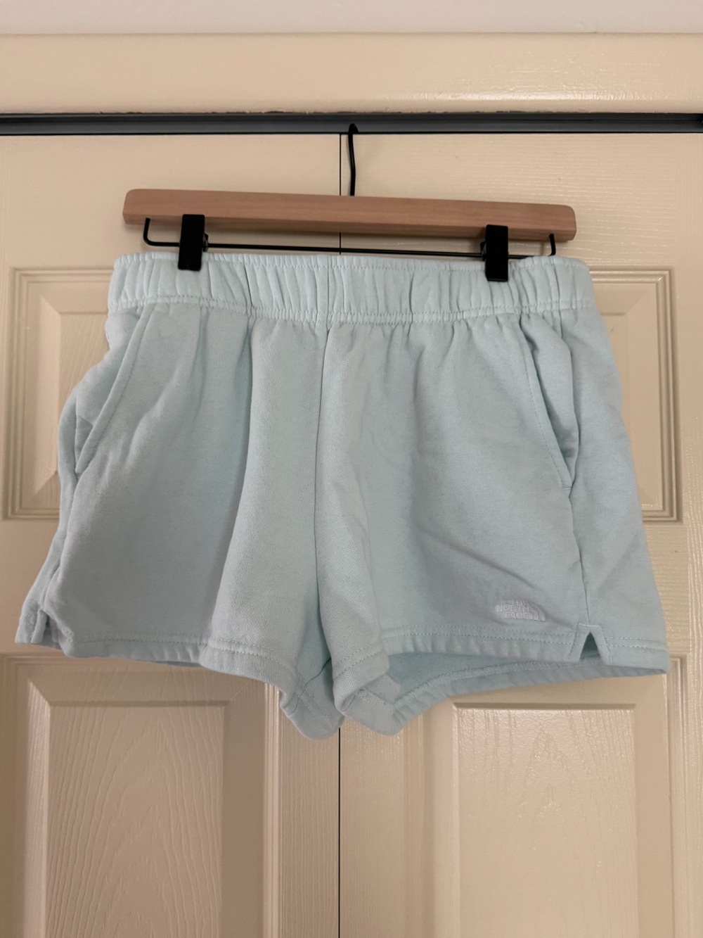 The North Face Light Blue Terry Athletic Shorts